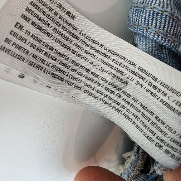 Abercrombie & Fitch The Skinny High Rise Curve Love Distressed Thrashed Jeans 31 - Picture 6 of 13